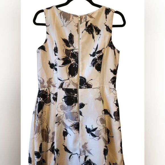 Danny and Nicole Black and Tan A-Line Midi Dress Wedding Guest, size 8 - Picture 3 of 3